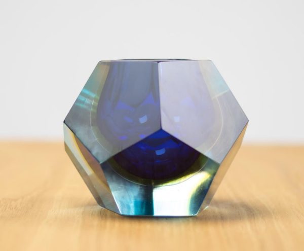 Mid Century Modern Sommerso Murano Glass Vase by Alessandro Mandruzzato - Image 3