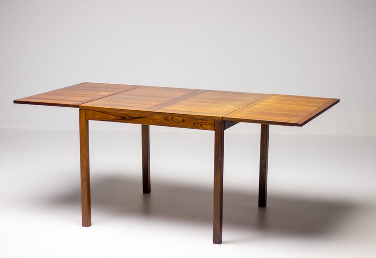 Vejle Rosewood Drop-Leaf Dining Table — Danish Mid-Century Modern Elegance - Image 4