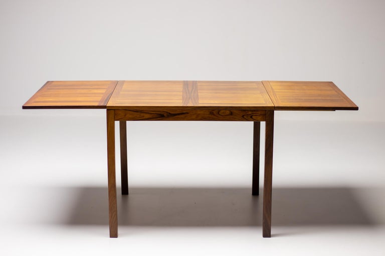 Vejle Rosewood Drop-Leaf Dining Table — Danish Mid-Century Modern Elegance - Image 11