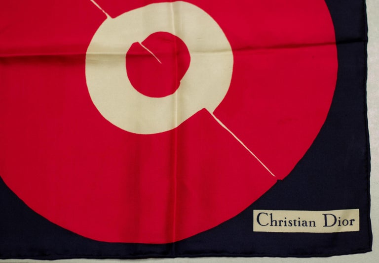 Set of Four Vintage Christian Dior Colorful Silk Scarves, France, 1980s - Image 9