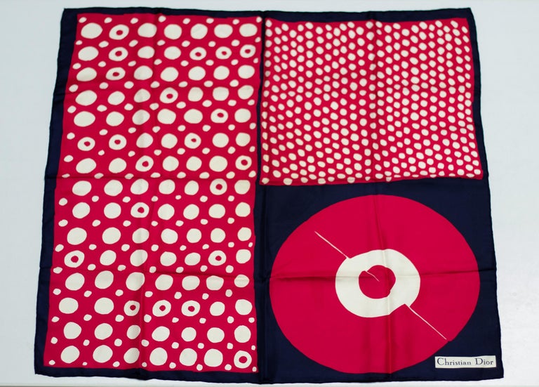 Set of Four Vintage Christian Dior Colorful Silk Scarves, France, 1980s - Image 10