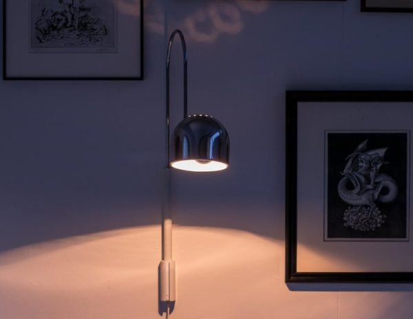 Stilnovo Wall Lights Italian mid century modern polished chrome shade - Image 7