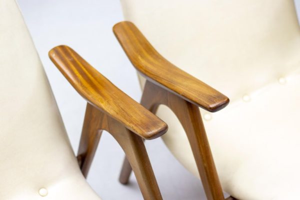 Exceptional Pair of Louis Van Teeffelen Walnut Lounge Chairs - Image 11