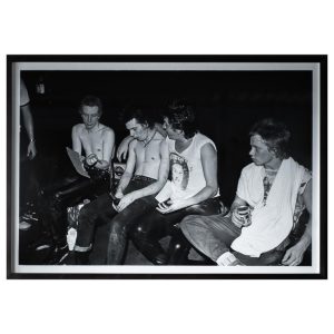 Iconic Large Photograph by Dennis Morris — Sex Pistols Backstage, 1977