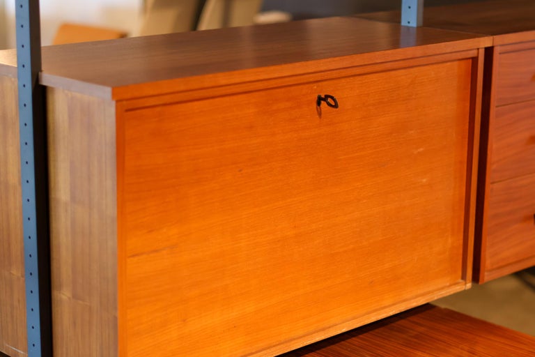 Mid-Century Swedish Freestanding Shelving System with Desk by Olof Pira - Image 5