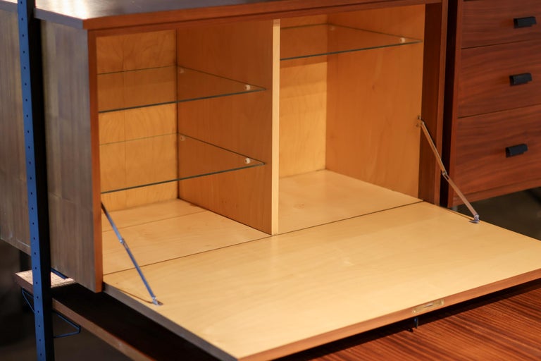 Mid-Century Swedish Freestanding Shelving System with Desk by Olof Pira - Image 2