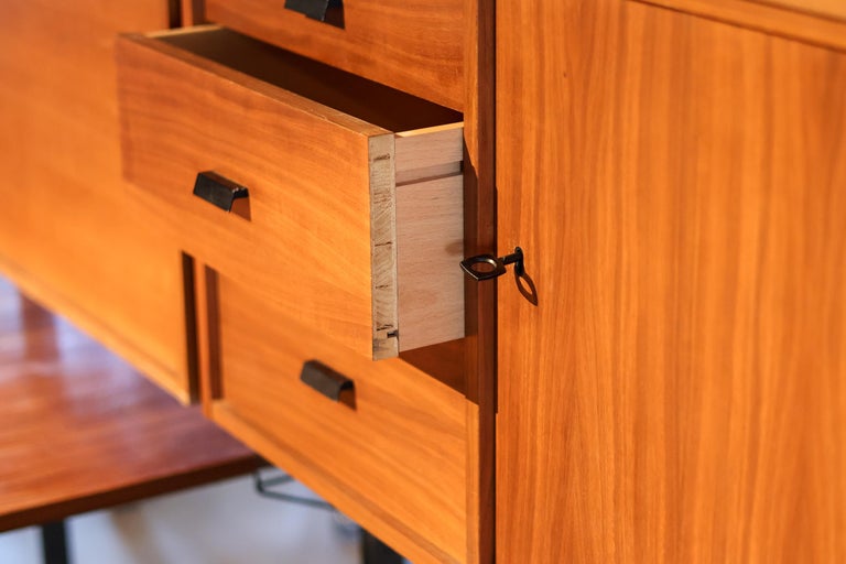 Mid-Century Swedish Freestanding Shelving System with Desk by Olof Pira - Image 7
