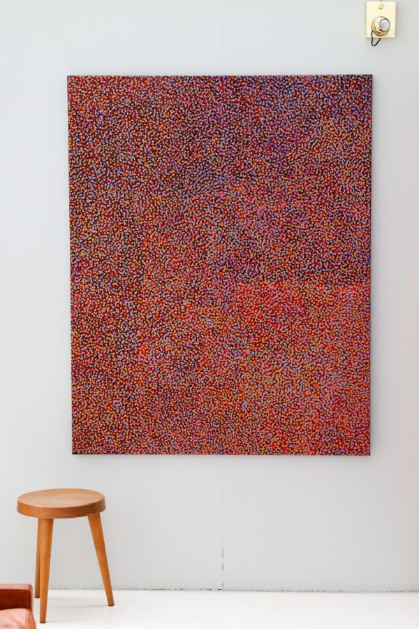 Australia Aboriginal Dreaming Painting by Gladys Kemarre, 1995 - Image 2