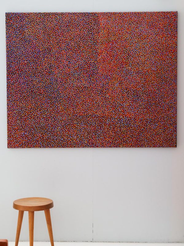 Australia Aboriginal Dreaming Painting by Gladys Kemarre, 1995 - Image 3