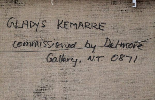 Australia Aboriginal Dreaming Painting by Gladys Kemarre, 1995 - Image 8