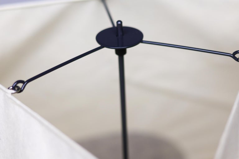 Isamu Noguchi Akari UF-3Q Light Sculpture, Handmade Washi Paper, Japan - Image 11