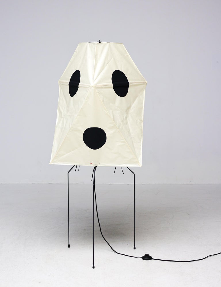 Isamu Noguchi Akari UF-3Q Light Sculpture, Handmade Washi Paper, Japan - Image 7