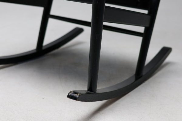 Black Beech Rocking Chair by Niels Eilersen, Denmark, 1960s - Image 11