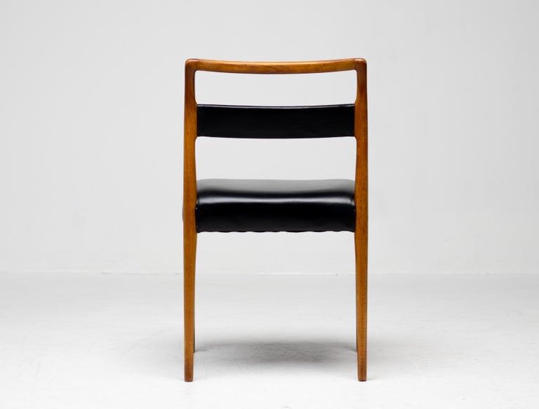 Rare Set of 6 Dining Chairs by Kai Kristiansen for Oddense, Denmark, 1960 - Image 12
