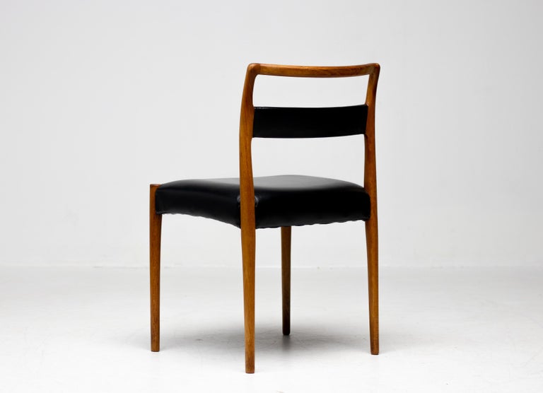 Rare Set of 6 Dining Chairs by Kai Kristiansen for Oddense, Denmark, 1960 - Image 5