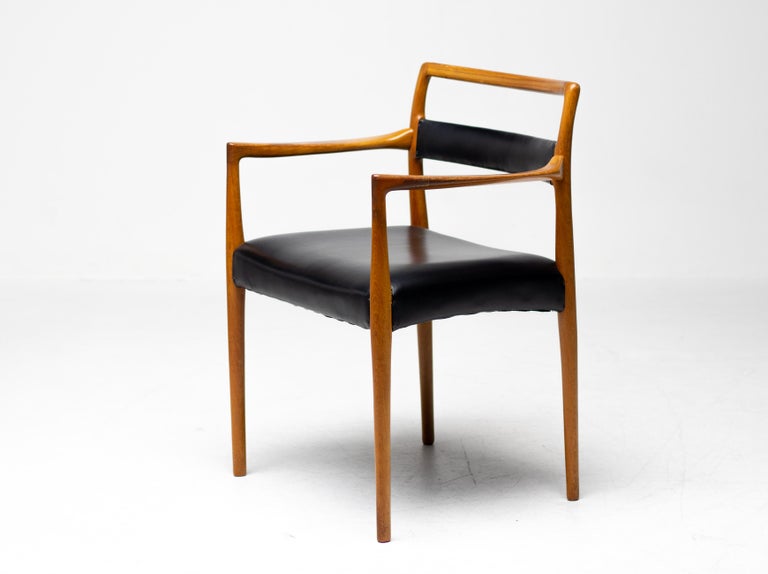 Rare Set of 6 Dining Chairs by Kai Kristiansen for Oddense, Denmark, 1960 - Image 2