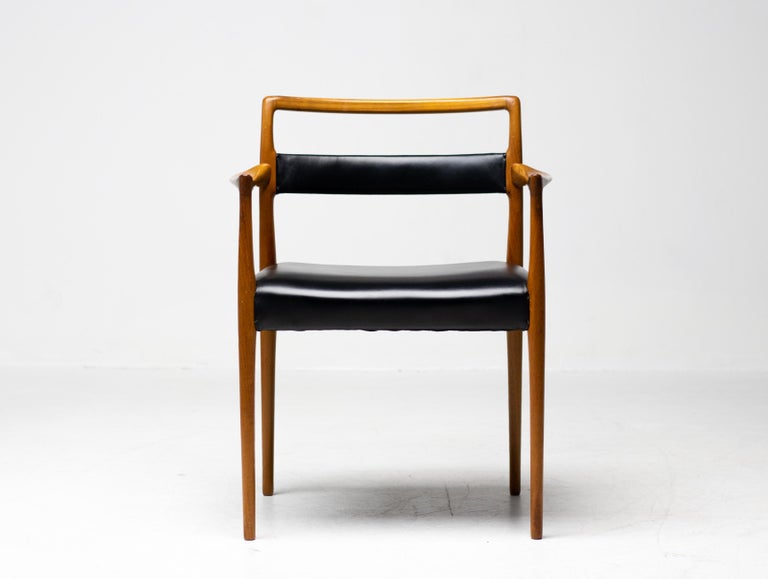 Rare Set of 6 Dining Chairs by Kai Kristiansen for Oddense, Denmark, 1960 - Image 8