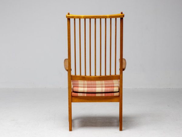 Yngve Ekström Oregon Pine High Back Arm Chair for Swedese, Sweden, 1950s - Image 6