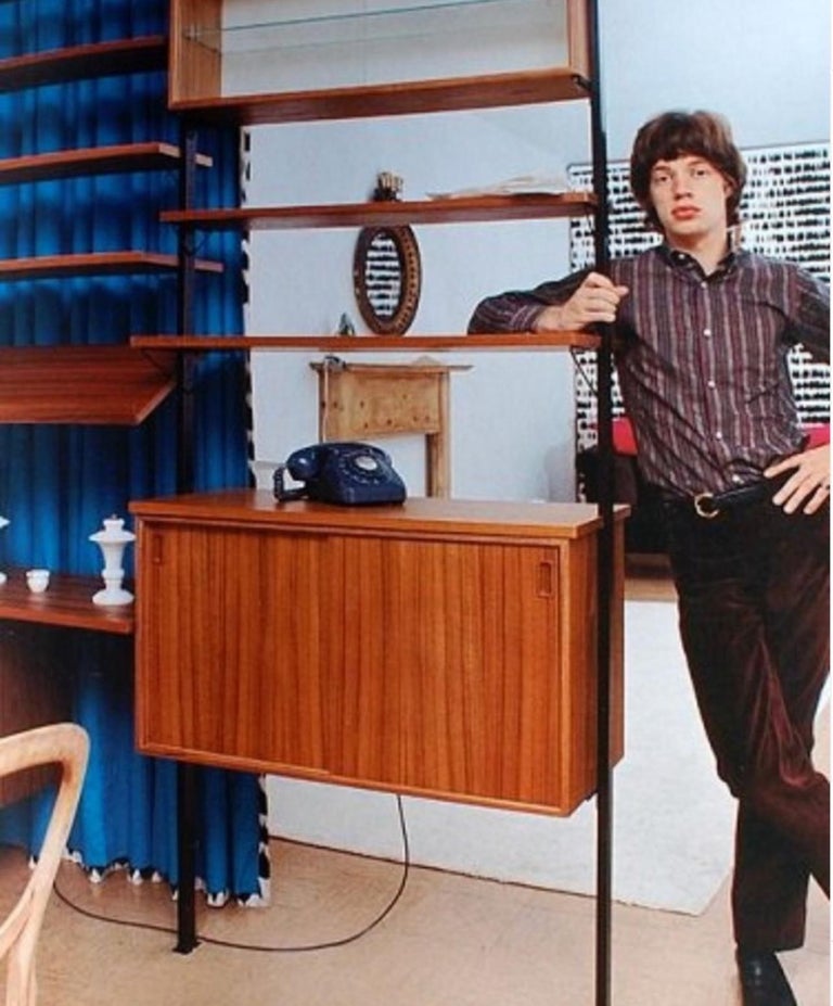 Mid-Century Swedish Freestanding Shelving System with Desk by Olof Pira - Image 8