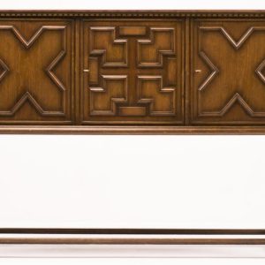 Spectacular Axel Einar Hjorth Cabinet – Dark Stained Oak with Light Oak Interior