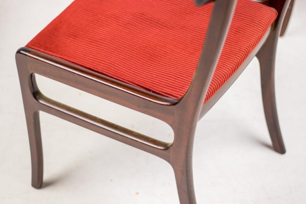 Set of Four Mid Century Modern Ole Wanscher 'Rungstedlund' Chairs - Image 7