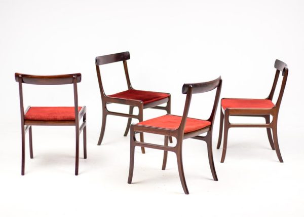 Set of Four Mid Century Modern Ole Wanscher 'Rungstedlund' Chairs - Image 9