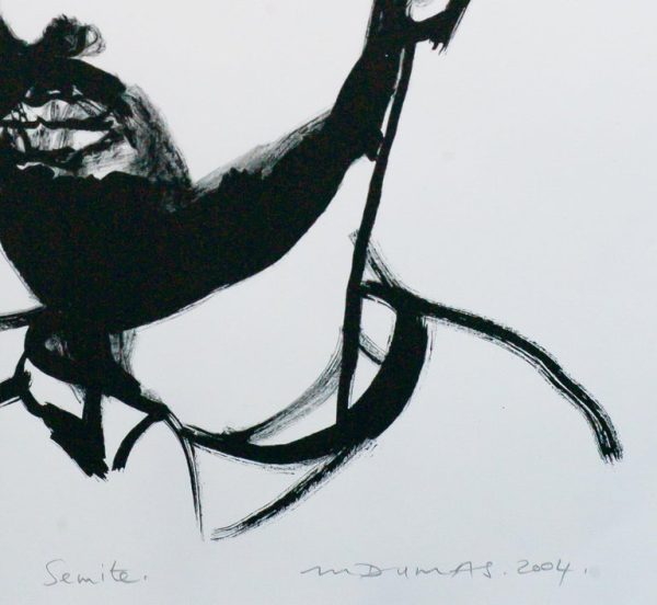 2004 Lithograph 'Semite' by Marlene Dumas, Signed - Image 4