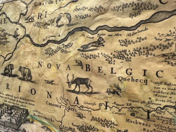 Rare Original Map of New Amsterdam (New York) – “Restitutio”, ca. 1674 – - Image 9