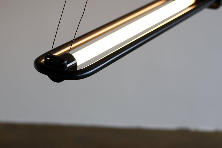Gian Nicola Gigante for Zerbetto — Adjustable Fluorescent Pendant, Italy, 1980s - Image 4