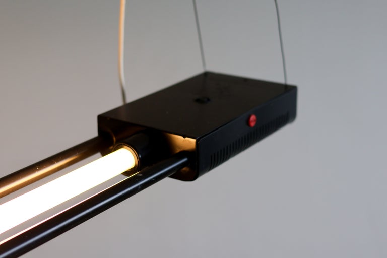 Gian Nicola Gigante for Zerbetto — Adjustable Fluorescent Pendant, Italy, 1980s - Image 6