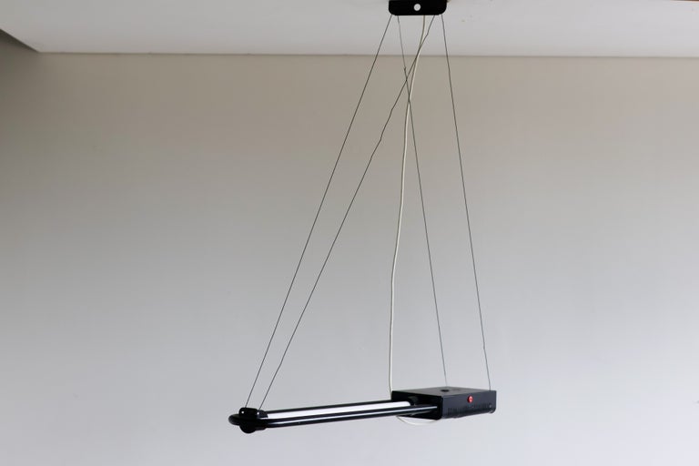 Gian Nicola Gigante for Zerbetto — Adjustable Fluorescent Pendant, Italy, 1980s - Image 10