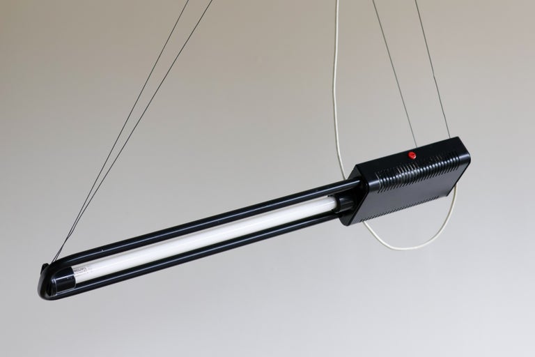 Gian Nicola Gigante for Zerbetto — Adjustable Fluorescent Pendant, Italy, 1980s - Image 16