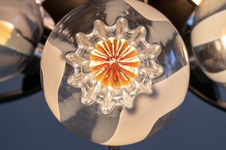 Murano Glass Chandelier by Mazzega, Italy, 1970 - Image 9