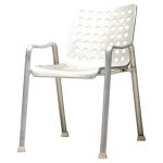 Early Landi Aluminum Stacking Chair by Hans Coray for MEWA, Switzerland, 1950s
