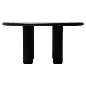 Carlo Bartoli Rossi di Albizzate – Black Leather, Glass Disc, Italian Mastery