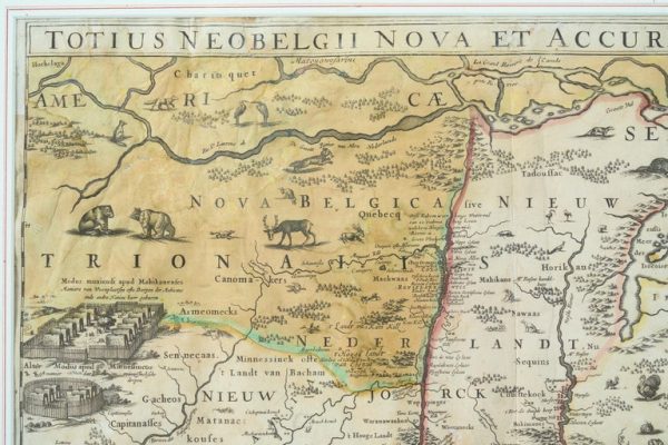Rare Original Map of New Amsterdam (New York) – “Restitutio”, ca. 1674 – - Image 3