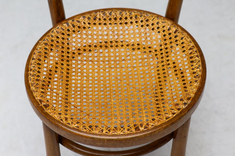 Pair of Jacob & Josef Kohn Bentwood and Rattan Chairs, circa 1950 - Image 11