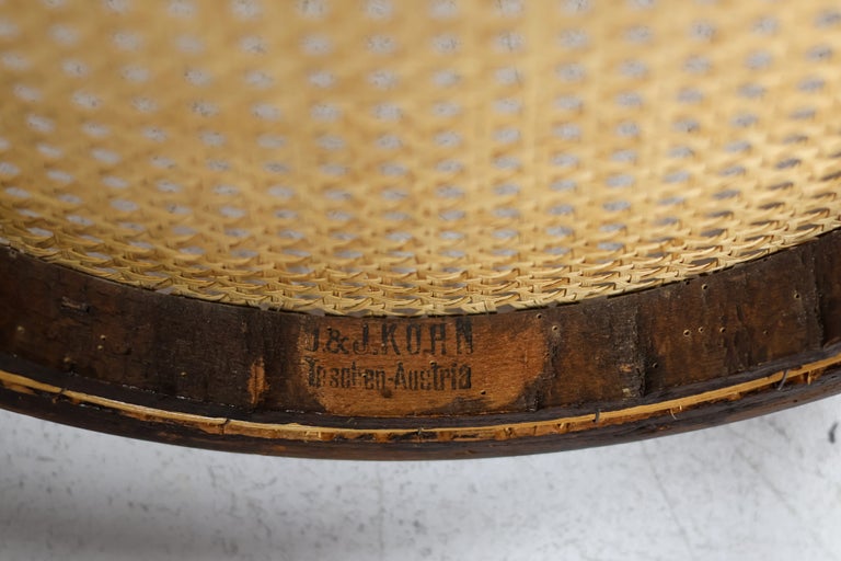 Pair of Jacob & Josef Kohn Bentwood and Rattan Chairs, circa 1950 - Image 6