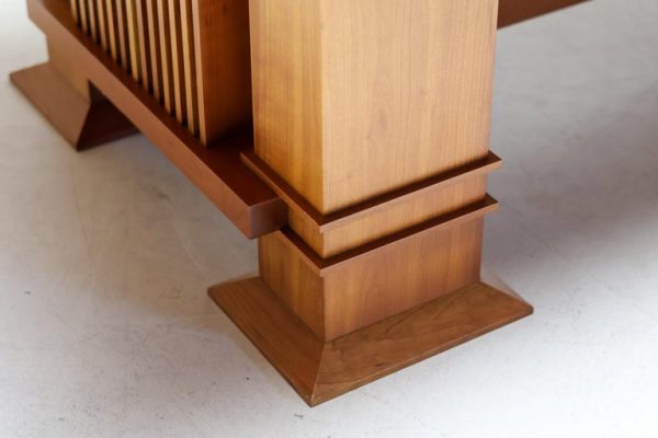 Cassina Taliesin Dining Table with 4 Barrel Chairs by Frank Lloyd Wright - Image 11