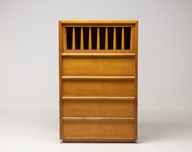 Unique One-Off T.H. Robsjohn-Gibbings Secretary Cabinet by ‘t Woonhuys, 1955 - Image 2
