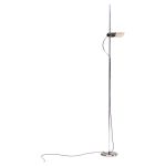Limited Edition Silver Joe Colombo Alogena Floor Lamp