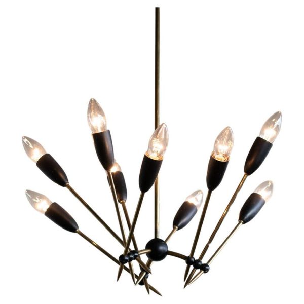 Stilnovo Brass Chandelier