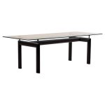 Crystal LC6 Table by Le Corbusier, Jeanneret and Perriand for Cassina