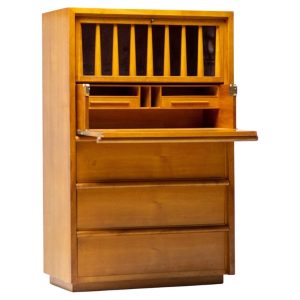 Unique One-Off T.H. Robsjohn-Gibbings Secretary Cabinet by ‘t Woonhuys, 1955