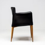 Set of Four Vela Leather Armchairs by Carlo Bartoli - Image 7