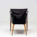 Set of Four Vela Leather Armchairs by Carlo Bartoli - Image 4