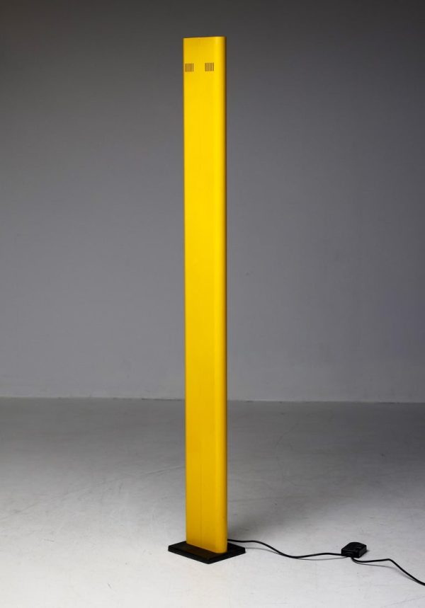 Bright Yellow Italian Floor Lamp by Gianfranco Frattini, 1970s - Image 2