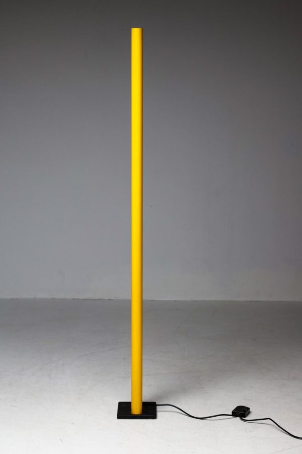 Bright Yellow Italian Floor Lamp by Gianfranco Frattini, 1970s - Image 3