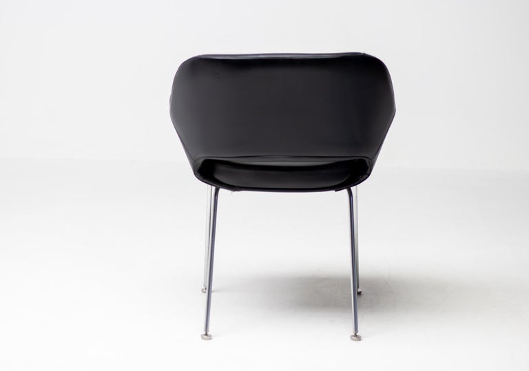 Kilta Chair in Black Naugahyde by Olli Mannermaa for Martela Oy, Finland, 1960 - Image 4
