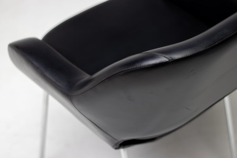 Kilta Chair in Black Naugahyde by Olli Mannermaa for Martela Oy, Finland, 1960 - Image 5